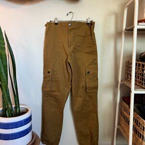 Wondery Isabel 3.0 Pants Women's Medium TALL | Tan Camel Cargo Pants